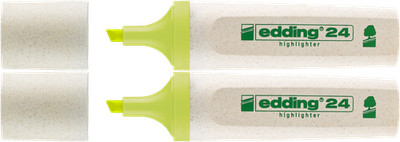 2x edding 24 EcoLine Textmarker gelb