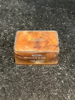 Hermes Cache Equipage Mini Travel Soap Case Vintage from Hotel Voile D or France