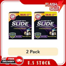2 Pack ARM  HAMMER Clump  Seal Multi-Cat Complete Clumping Cat Litter, 38 lb