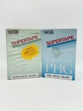 VHS-C Camcorder Tapes Lot Of 4 New Sealed Rare Supertape Made In Japan Vintage