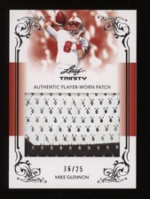 2013 Mike Glennon Leaf Trinity Jumbo Patch Rookie Rc #16/25 *NICE* Invest NOW