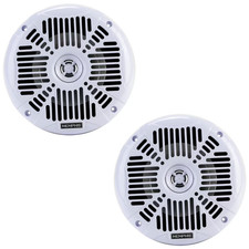 Memphis Audio MXA602SLW 6-1/2 Marine Coaxial Speakers W/ Blue LED - White