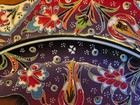 Traditional Turkish Iznik Style Ceramic Plate Hand Painted Raised 3D Designs — photo 8