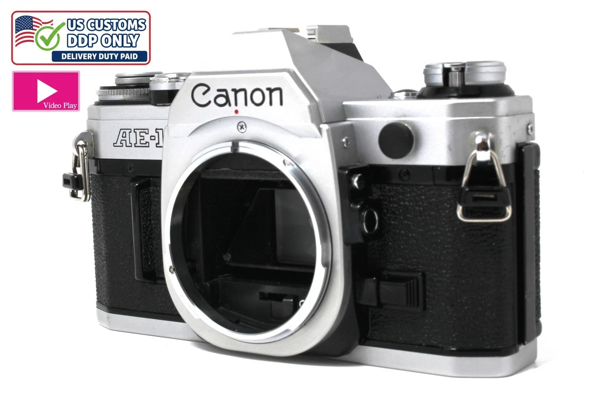 Canon A-1 35 Mm Appareil Photo Reflex Argentique Noir – Testé, Joints Neufs