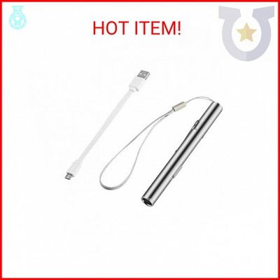 THE PERFECT PART USB Rechargeable Mini LED Flashlight | 5'' Stainless Steel Clip