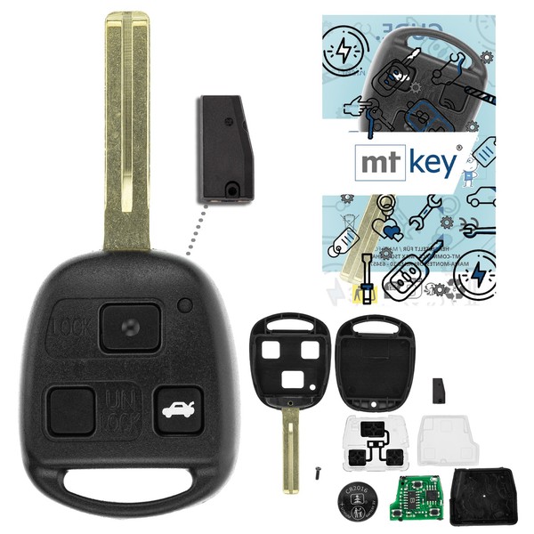 Funk SchlüSsel 3 Tasten 434MHZ FüR Lexus ES GS IS RX SC 300 200 400 430 450 470-image