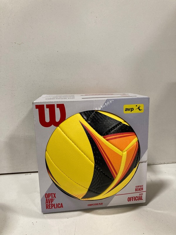 Wilson OPTX AVP Replica Volleyball - Official Size Outdoor Yellow/Black/Red New