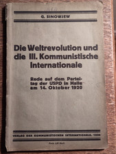 G. SINOVIEV, La rivoluzione mondiale e la III Internazionale Comunista, Discorso