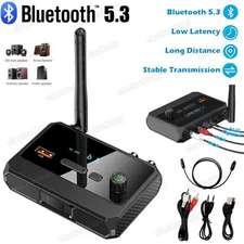 Bluetooth 5.3 Home Stereo Audio Receiver AUX USB Optical HD Music to RCA Adapter