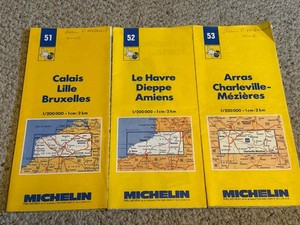 Michelin Paper Maps Of France Collection (three Maps)