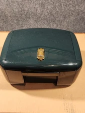 THE JEWEL KIT by Ingenious Designs Green Accordion-Style Jewelry Box Case VTG 