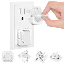 Child Safety Outlet Covers, 40-Pack Electric Plug Protectors for US 3-Prong