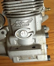 PARTS ONLY Super Tigre G75 RC Airplane Seized Engine With Muffler F5.3