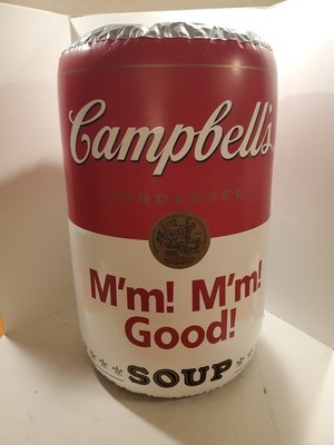 Large Campbell Soup Can ''M'm! So Good!'' Blow-Up Advertisement Inflatable