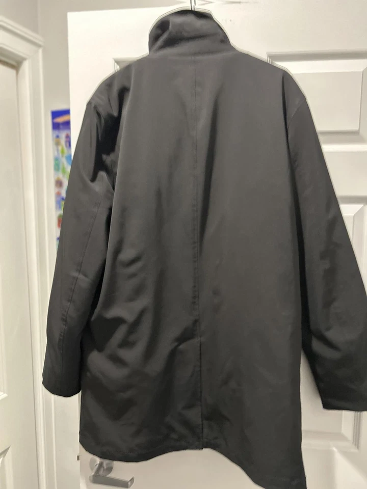Chaqueta de abrigo negra para hombre Tumi Tech talla XL Foto 3 de 4