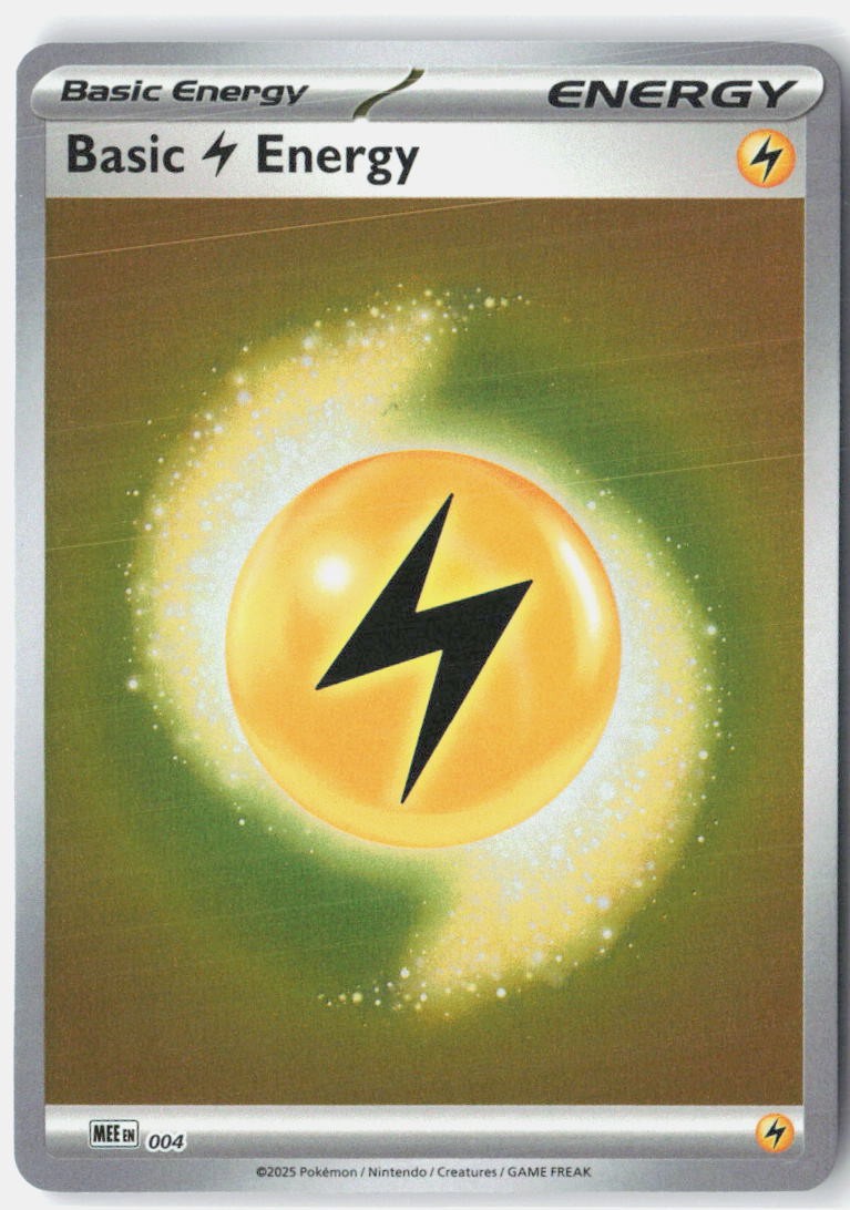 Basic Lightning Energy NM 2025 004 Common Mega Evolution Energies Reverse Holo