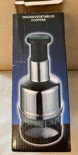 Vegetable Food Chopper Garlic Onion Slicer Hand Press, 1-Piece, OVP
