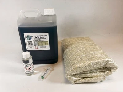 SWINDON COMPOSITE SUPPLIES Fibreglass Repair kit 2.5 kg Resin + Matt 20 sqft + Hardener Boat Roof Car