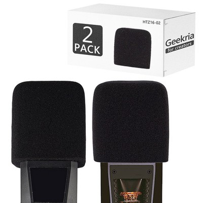 Geekria Foam Windscreen for LEWITT LCT240, LCT249, LCT280, LCT440 pure (2 Pack)