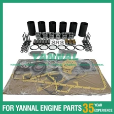 Rebuild Kit With Valves Engine Bearings Liner Piston Rings Gasket For Hino W06D