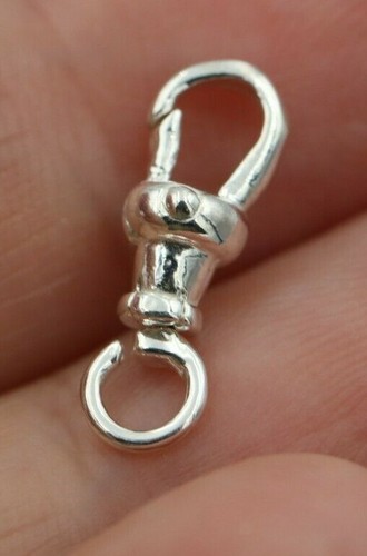 Genuine Sterling Silver 925 Albert Swivel Clasp 15mm *Free post - Picture 2 of 6
