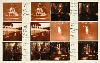 Lot 14 stereo views on glass, The Palace of Versailles, 1920-30