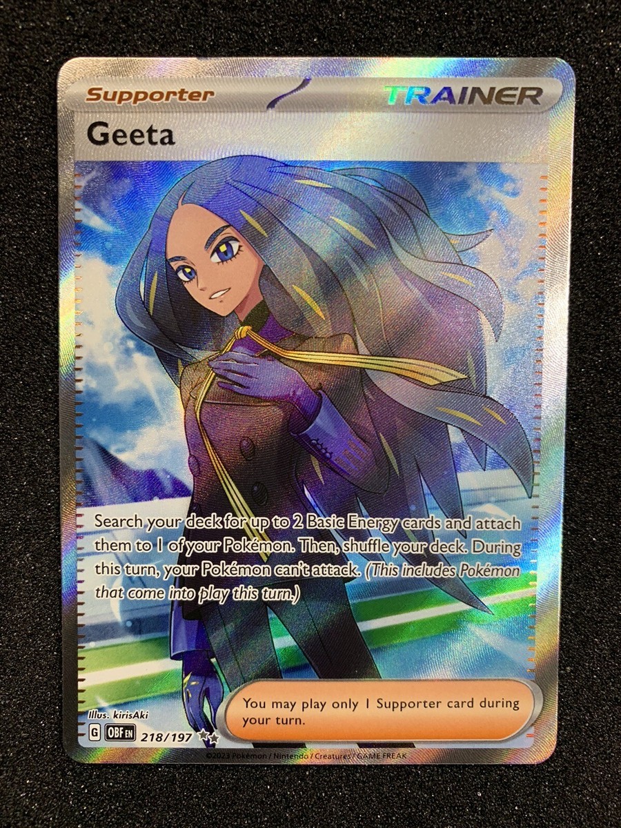 geeta pokemon card price Amazon.com: Pokemon - Geeta 226/197 - Obsidian Flames - Special  Illustration Rare