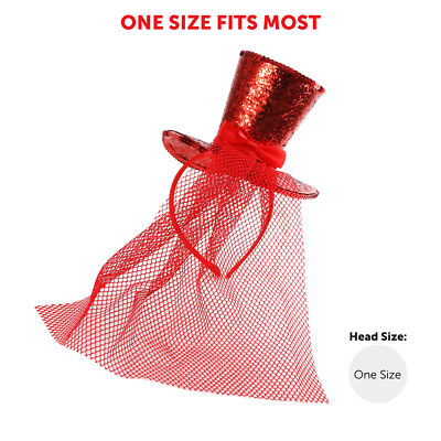 8147 Scarlett Fascinator Mini Top Hat Hair Accessory Beaupretty Mini Hat Hair Clip with Rose Design Lightweight  main image 3