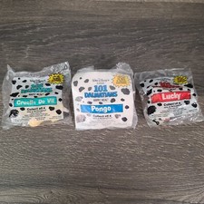 Vintage 1990 McDonald's 101 Dalmatians Happy Meal Toys Set of 3 Disney