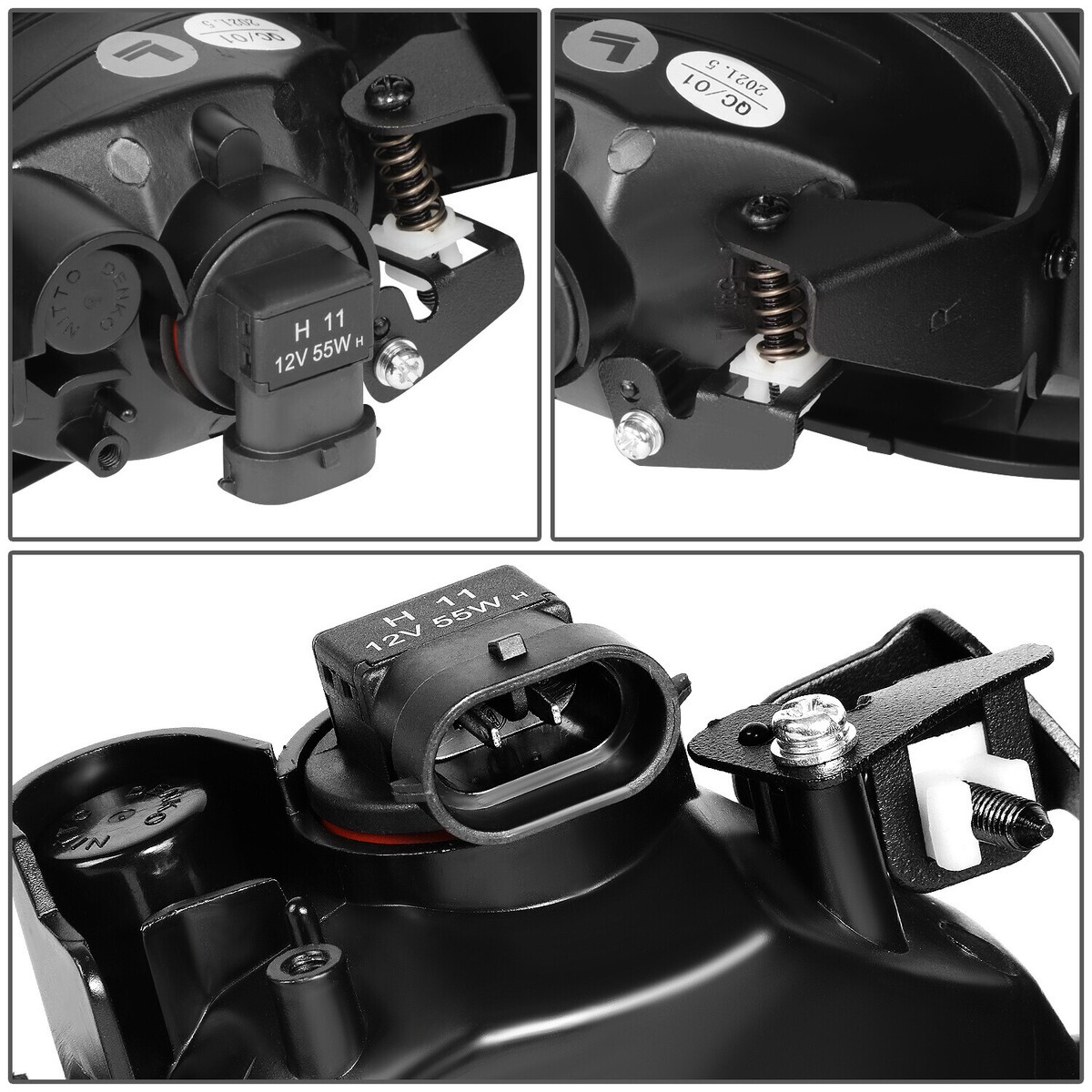 Par De Faros Antiniebla Con Interruptor Para Acura RSX 2002-2004 Base / Tipo-S – DNA MOTORING, Lente ámbar