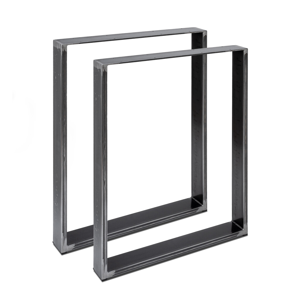 2X TISCHGESTELL STAHL Tischkufen Tischfuß Tischbein Bankgestell 80x20mm 40- 100cm EUR 85,99 - DE