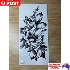 Simple Floral Flower Temporary Adult Tattoo Fake Body Art Punk Unisex Women Gift