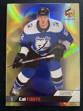 20-21 UD Extended Hockey HoloGrFX Rookie Gold HG-19 Cal Foote