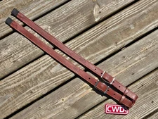 CWD Brown Leather Nylon Lined English Dressage Stirrup Leathers - 63cm - NWT!