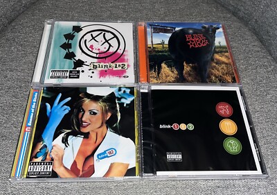 Blink 182 4 CD Lot  Self Titled, Dude Ranch, Enema Of The State, Take Off Your P