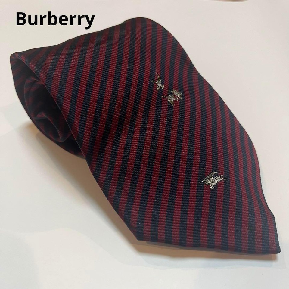 Burberry Tie Red Black eBay