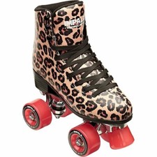 IMPALA QUAD ROLLER SKATES - INDOOR/OUTDOOR - ROLLERSKATES - VEGAN - LEOPARD