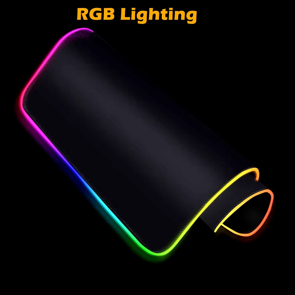 Mouse Pad Gamer Anime Demon Slayer RGB LED Desk Mat - Image 3 of 4