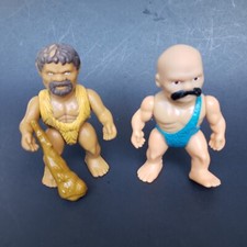 Lot Of 2 Vintage 1987 Playskool Definitely Dinosaurs Caveman Cavemen Figures