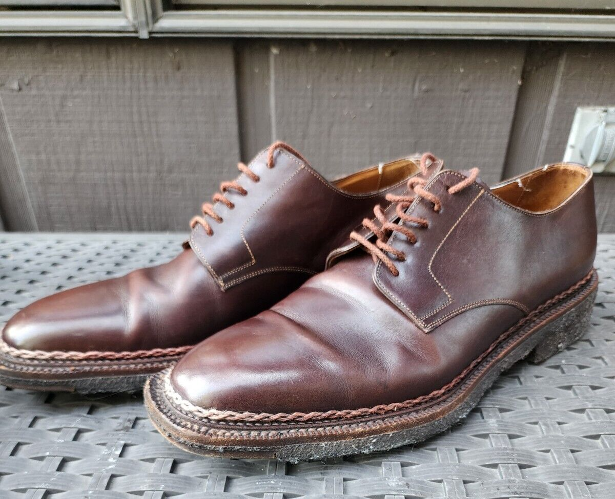 SAOLA Scarpe Santoni "fatto a mano" suola gomma norvegese