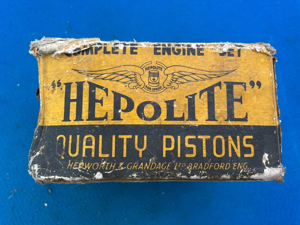 JUEGO COMPLETO DE PISTONES HEPOLITE 12541 AUSTIN A40 SOMERSET, DEVON & NASH METROPOLITAN Foto 2 de 4
