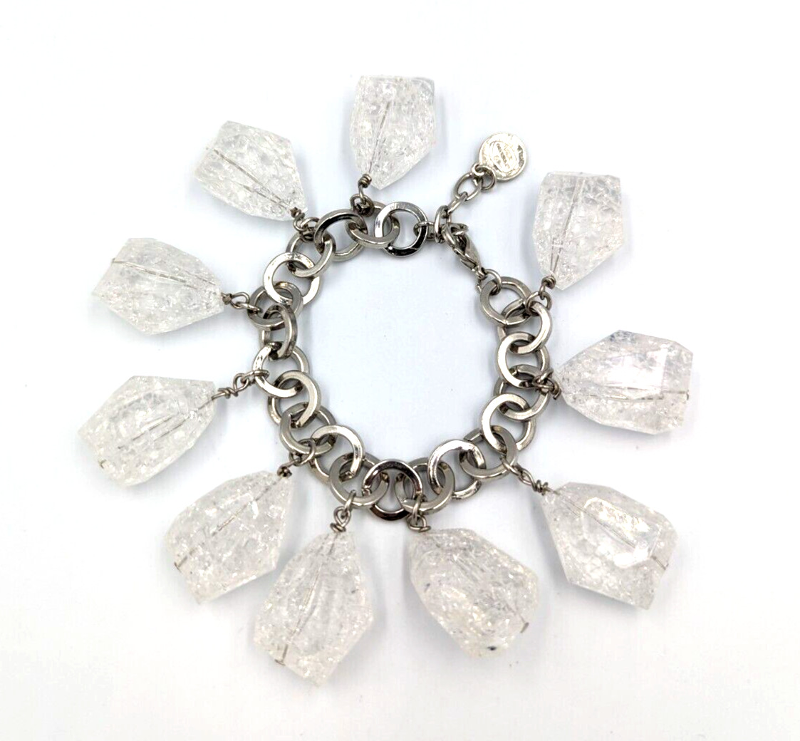 R. J. Graziano Bracelet Chunky Clear Lucite/Acryl… - image 1