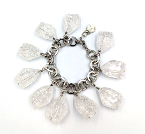 R. J. Graziano Bracelet Chunky Clear Lucite/Acryl… - image 1
