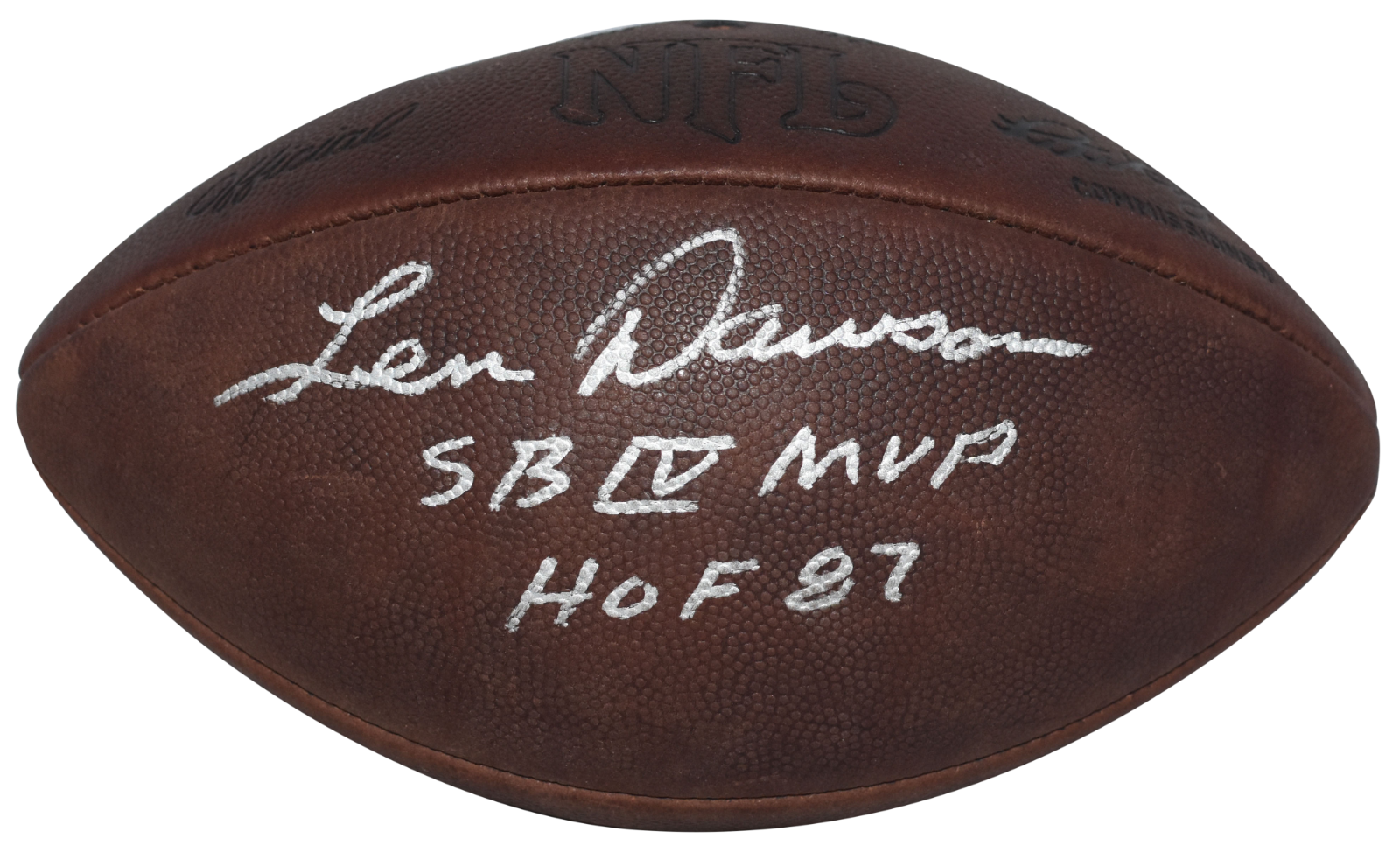 Len Dawson Autographed Signed Kansas City Chiefs THROWBACK WILSON NFL DUKE FOOTBALL JSA 