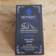 Mosheko Elevate Eye & Face Serum Dead Sea Minerals Anti-Aging NEW SEALED