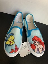 Disney The Little Mermaid Slip on Shoes Size 5/6 -Canvas