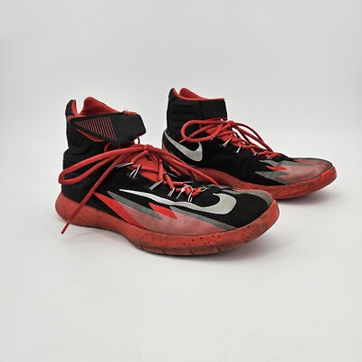 Nike Hyperev Dunk Mid Sneakers 2013 Men's 11 Black Red 630913 Shoes Basketball