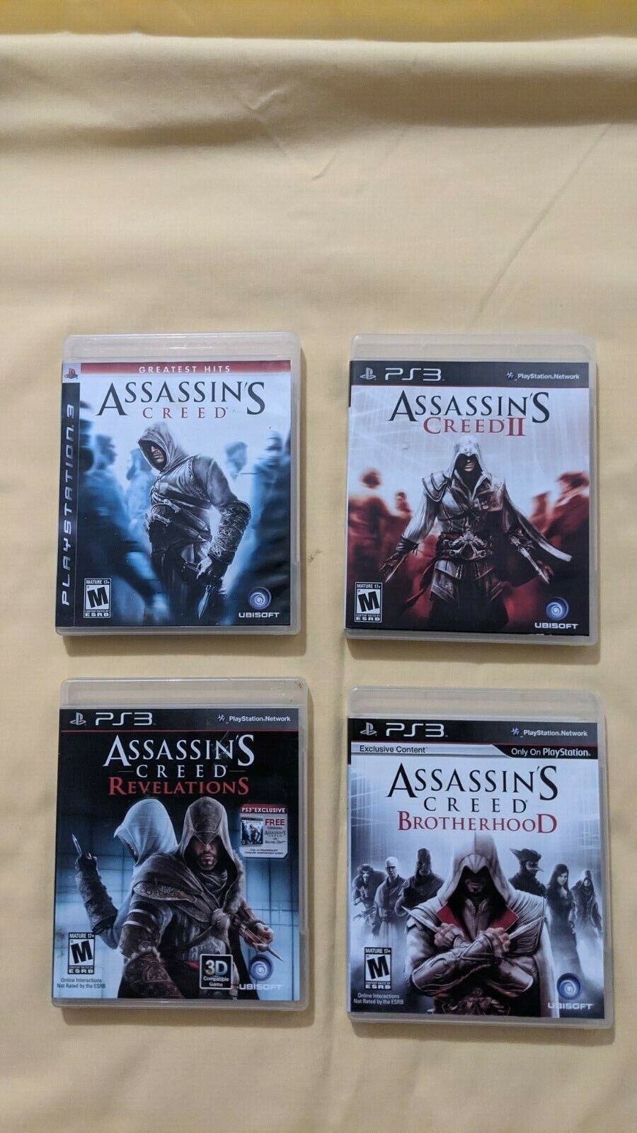 Sony Playstation 3 Assassins Creed Lot 4 Games