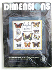 Dimensions Butterfly Collection COUNTED CROSS STITCH KIT 3540 Opened