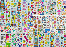 150 sticker bulk Dr Seuss Happy Face Smile back to school kids classroom fun pk